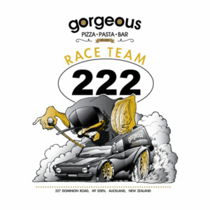 222 race team , with black rib Design